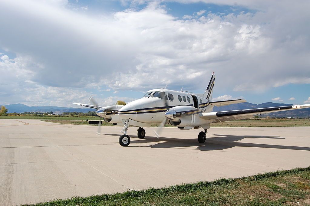 The plane for Mile-Hi Skydiving Center