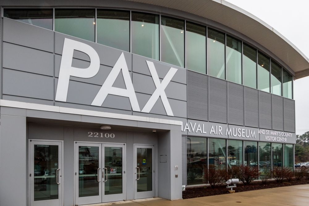 Exterior of the Patuxent River Naval Air Museum