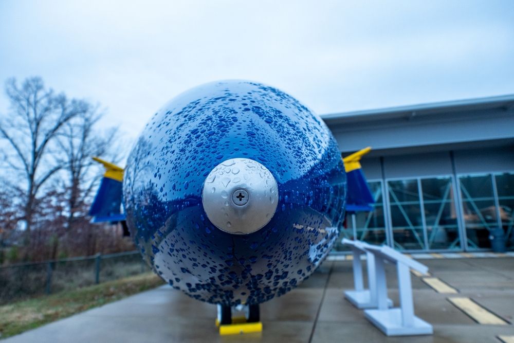 Nose of a plane at the Patuxent River Naval Air Museum