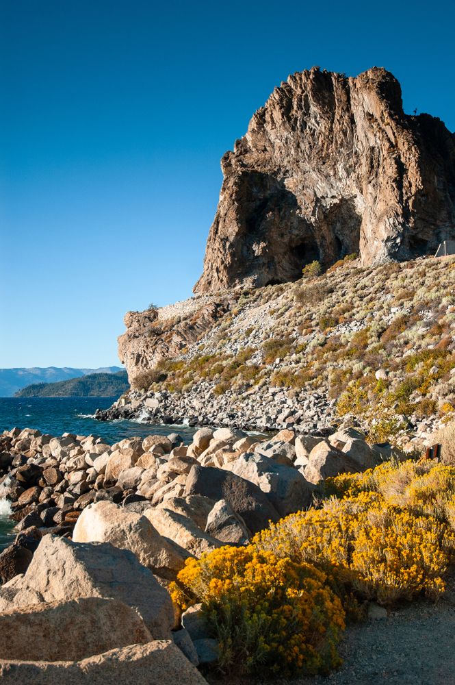 Daytime view of Cave Rock