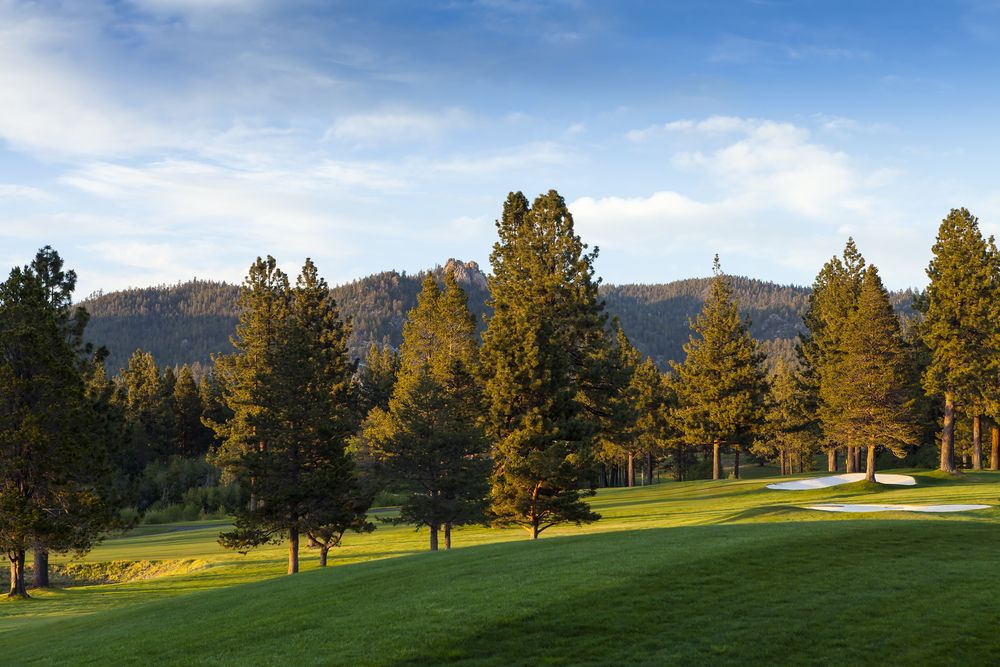 Landscape of Lake Tahoe Golf Course