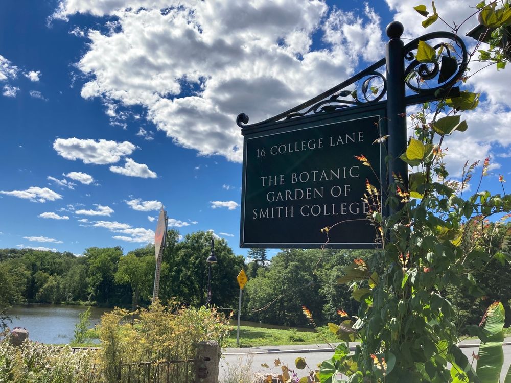 Signage of The Botanic Garden of Smith College