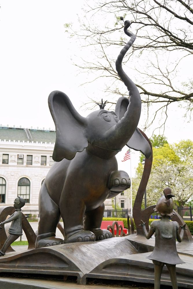 Horton sculpture at Dr. Seuss National Memorial Sculpture Garden