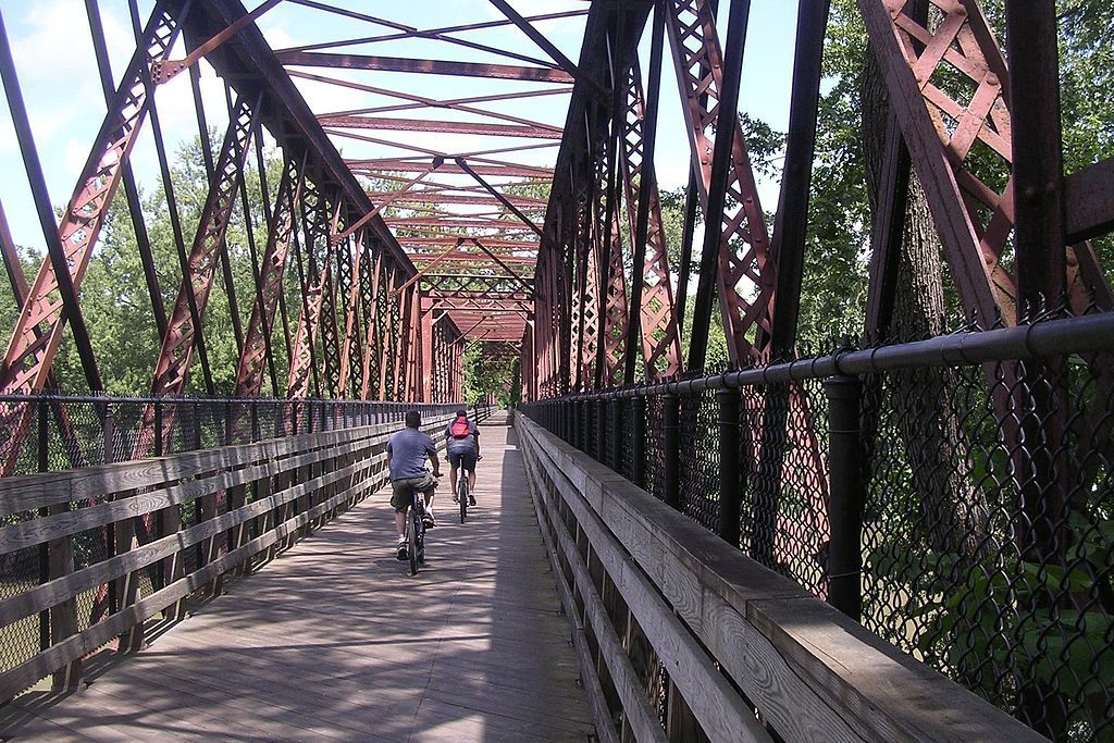 Bicycle ride at Norwottuck Rail Trail