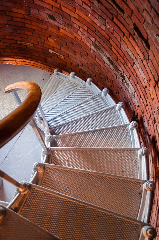 Spiral staircase of the Gay Head Lighthouse