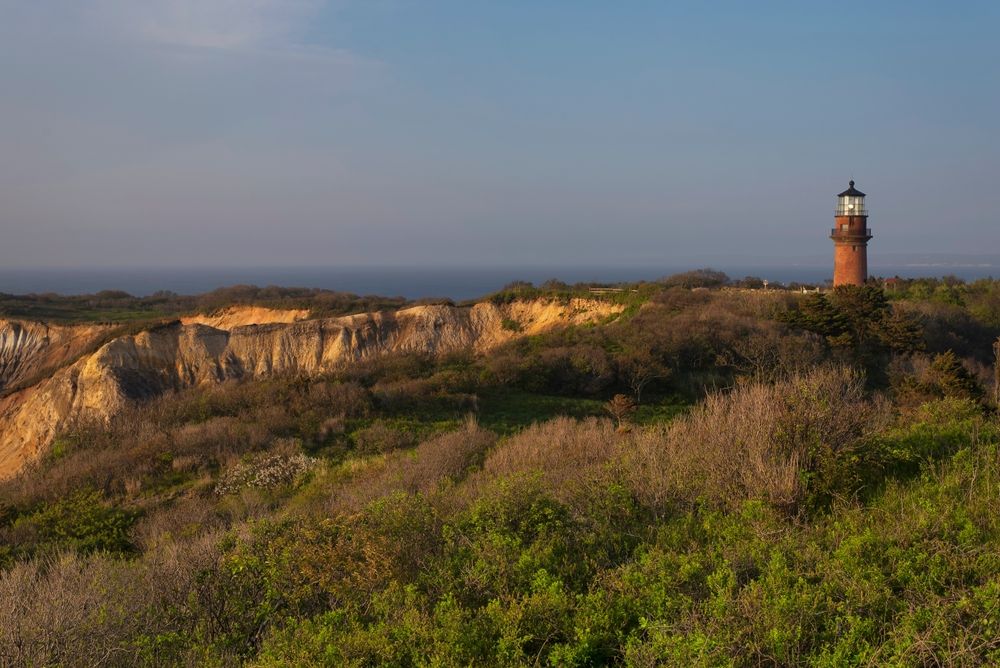 Far view of the Gay Head Lighthouse