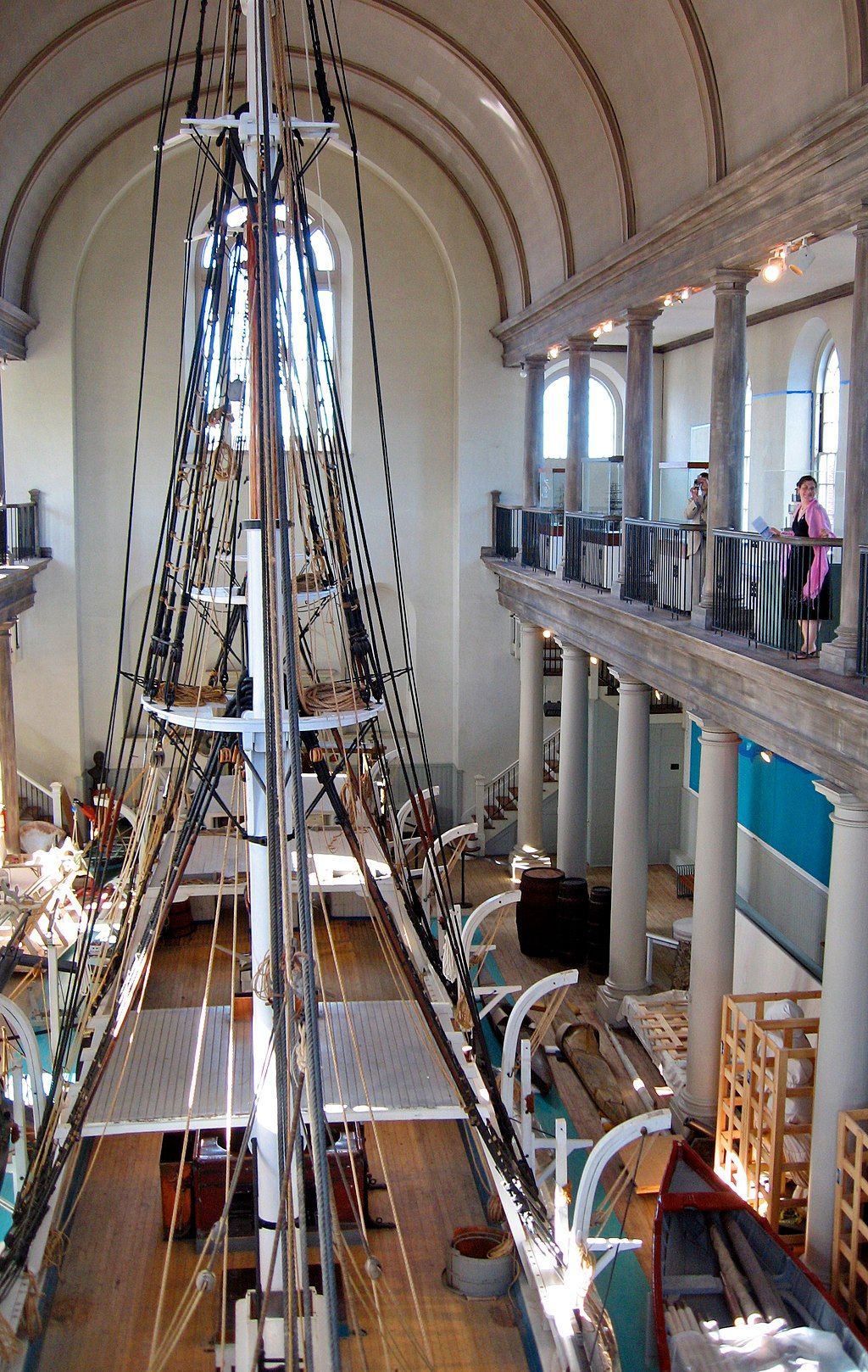 Interior of New Bedford Whaling Museum