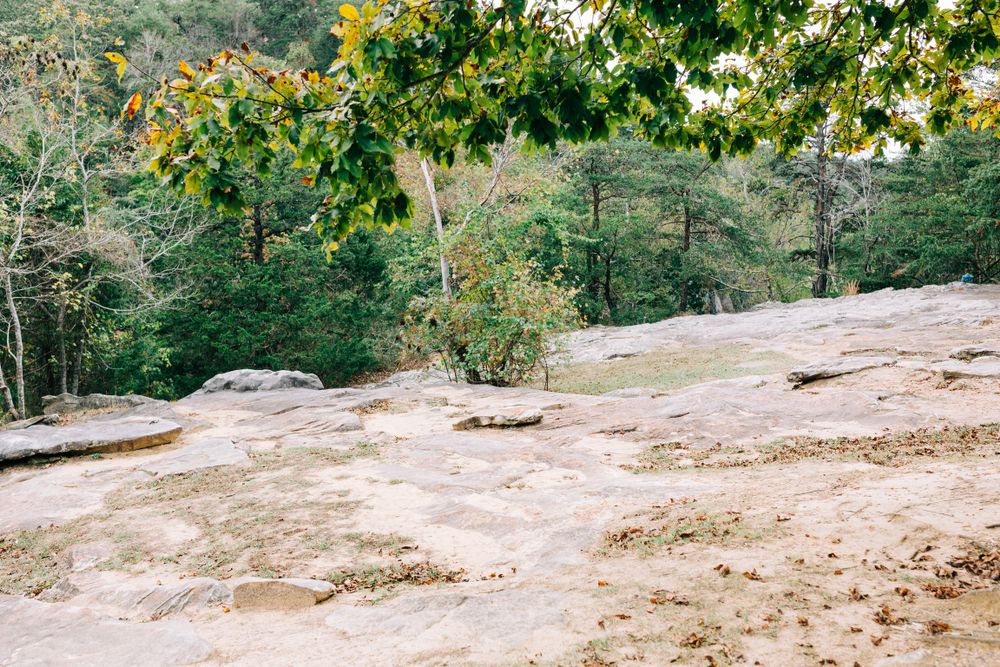 Cliff trail at DeSoto State Park