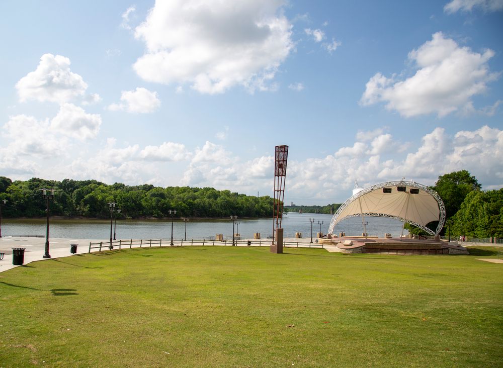 The grounds of Riverfront Park