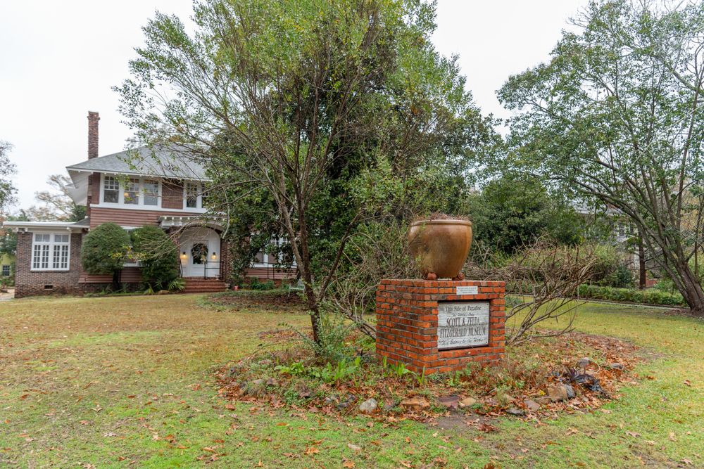 Signage of The Scott and Zelda Fitzgerald Museum