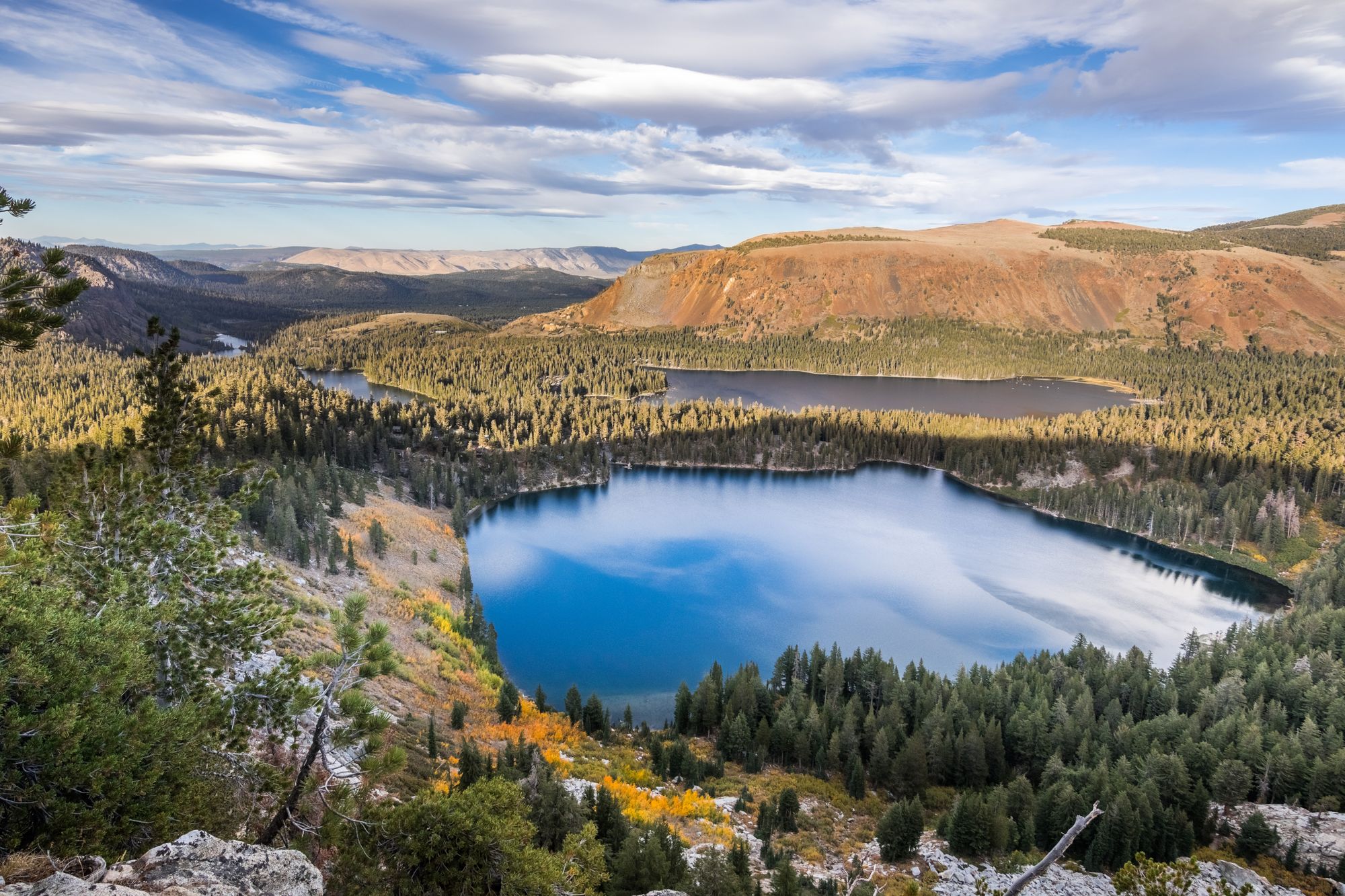 Aerial View of Mammoth Lakes basin