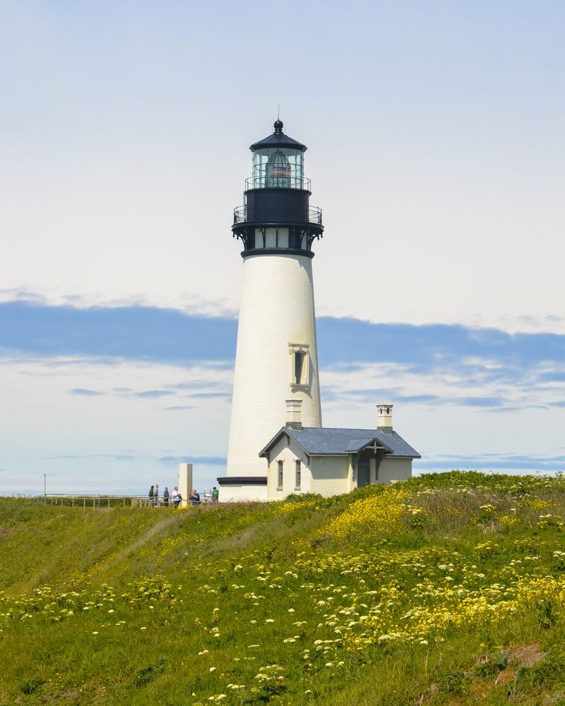 View of Yaquina Head Outstanding Natural Area with its Lighthouse