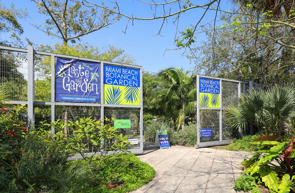 Entrance gate of Miami Beach Botanical Garden
