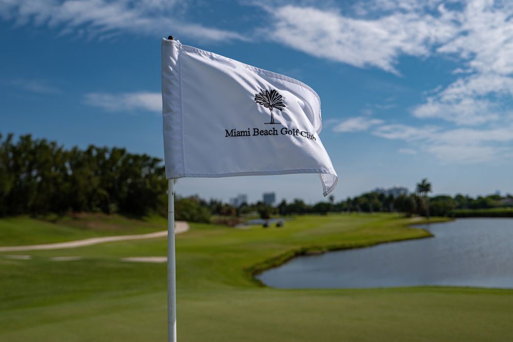 View of the Miami Beach Golf Club flag