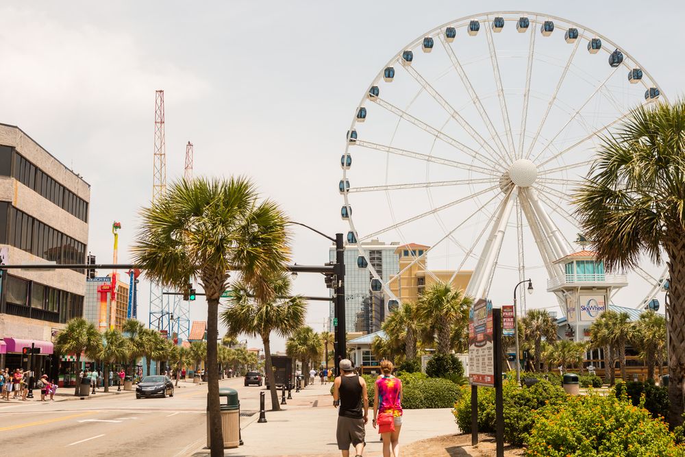 Ferris wheel at the Myrtle Beach Boardwalk and Promenade