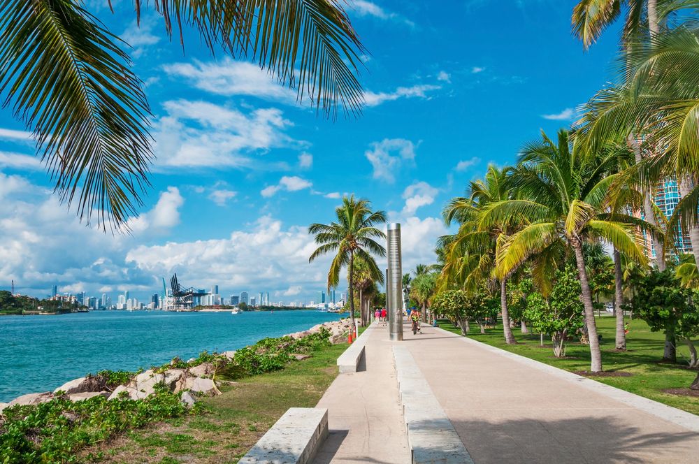 Pathway at South Pointe Park