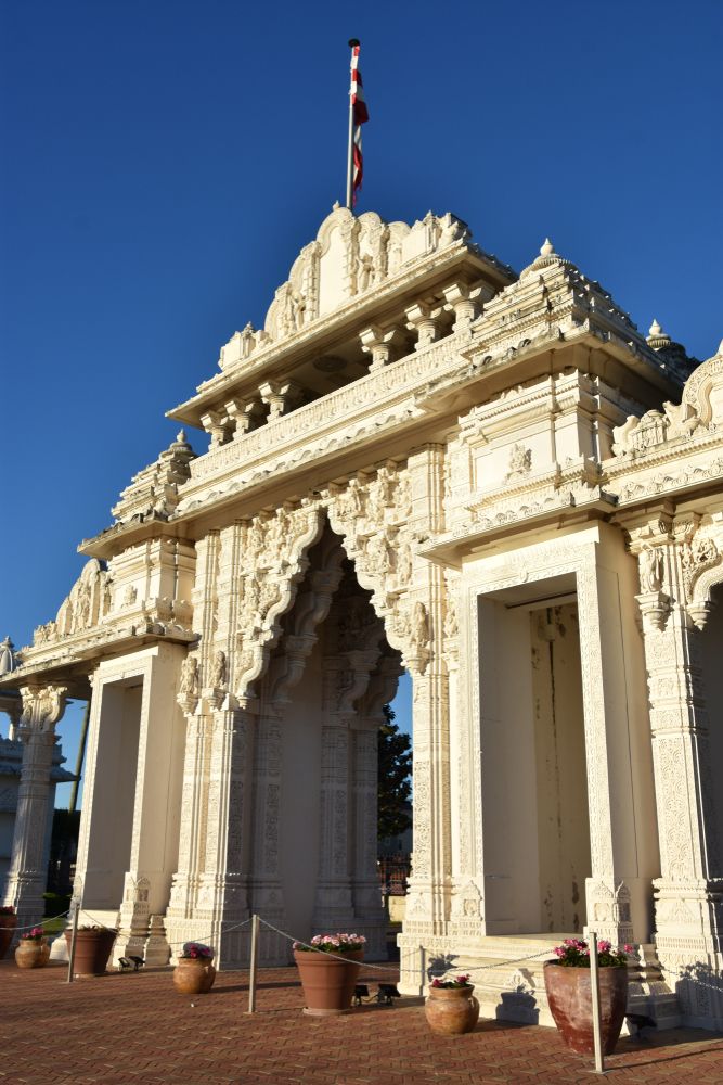 Archway at the BAPS Shri Swaminarayan Mandir of Houston