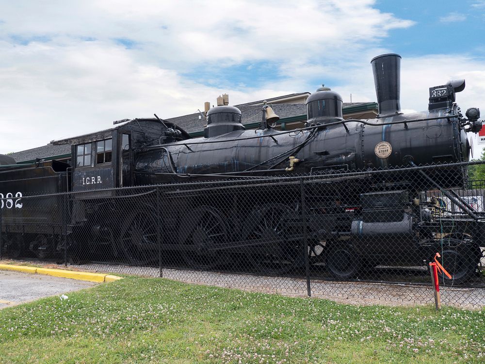 Steam locomotive at Casey Jones Home & Railroad Museum