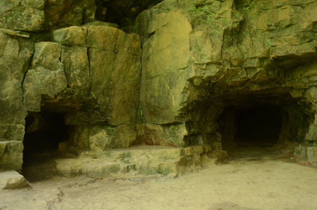 Cave entrance at Cherney Maribel Caves County Park