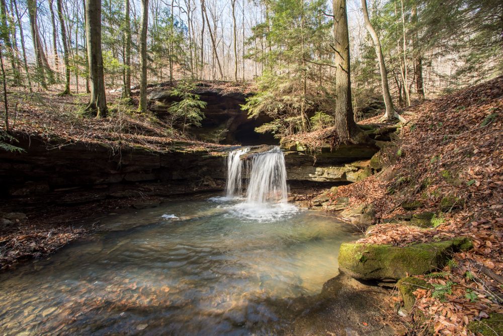 Waterfall at Mammoth Cave National Park