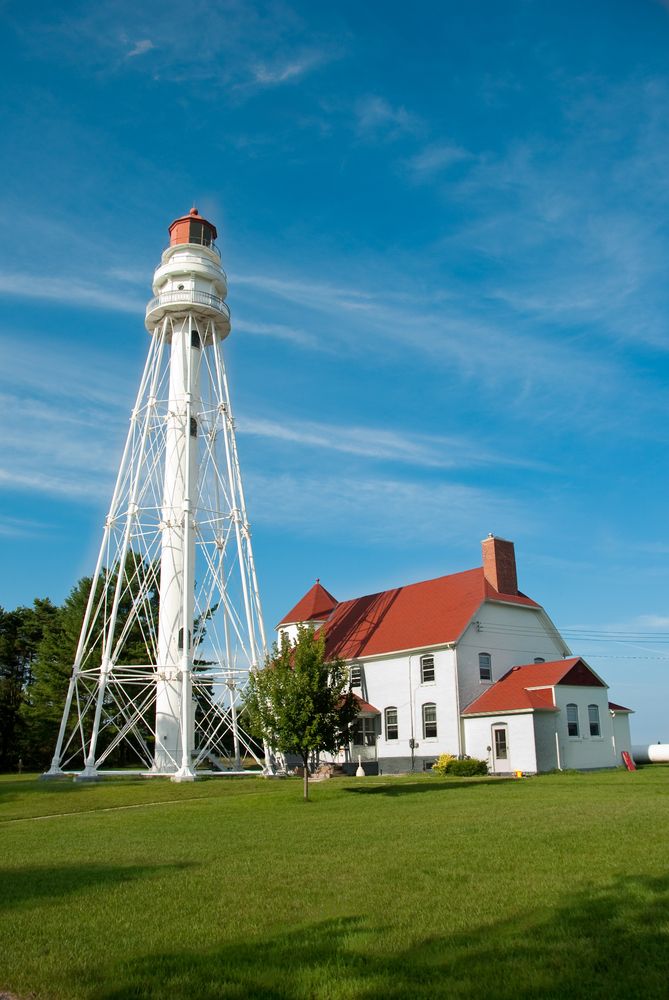 A lighthouse along Point Beach State Forest