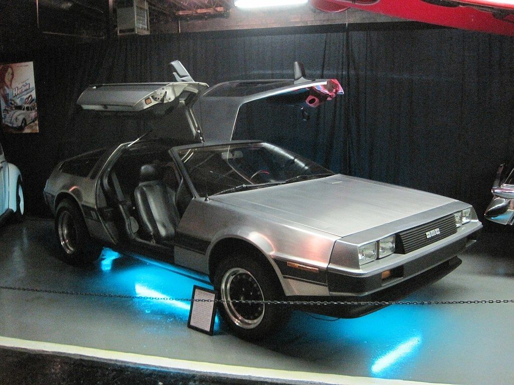 DeLorean displayed in Rusty's TV & Movie Car Museum