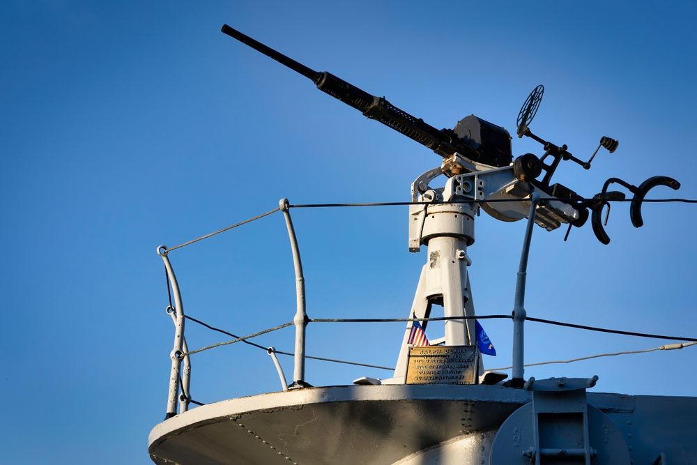 Main guns of USS Cobia at Wisconsin Maritime Museum