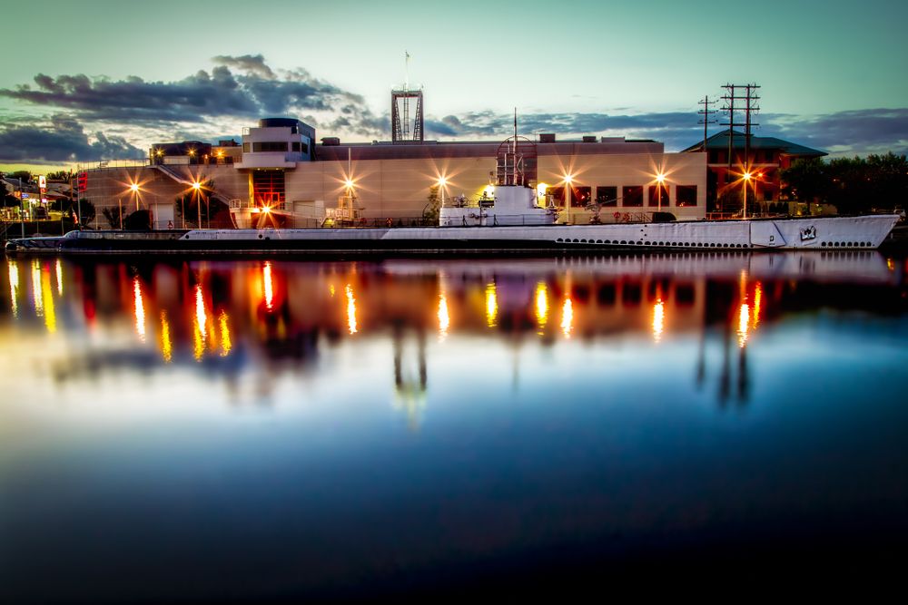 Exterior of the Wisconsin Maritime Museum and USS Cobia