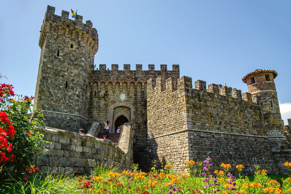 Facade of Castello Di Amorosa