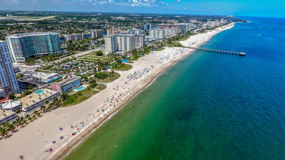 Aerial view of Pompano Beach