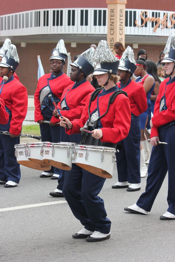 Marching band at the International Cherry Blossom Festival