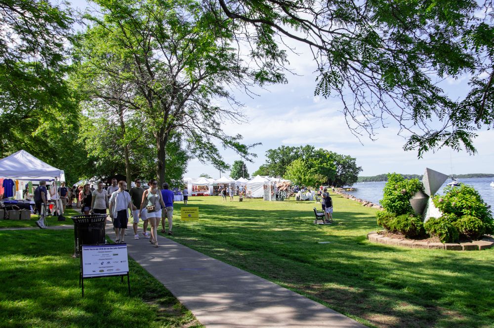 Creative art event on the grounds of Excelsior Commons