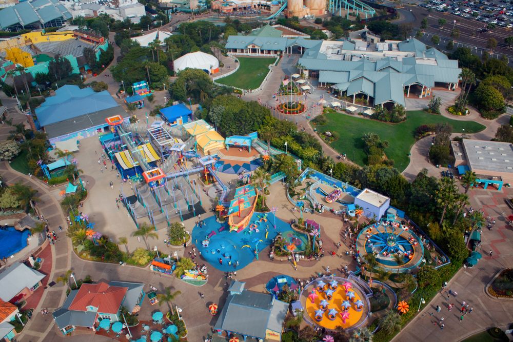 Aerial view of SeaWorld San Diego