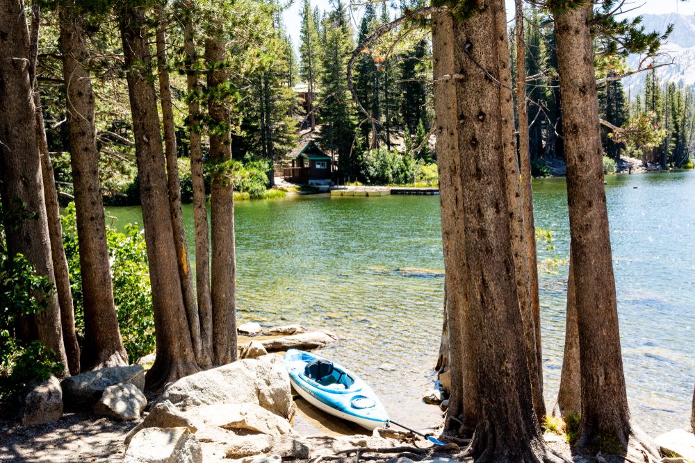 A boat on Horseshoe Lake