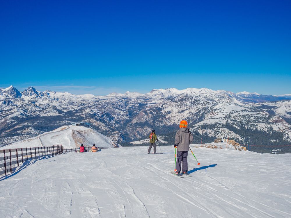 Daytime skiing at Mammoth