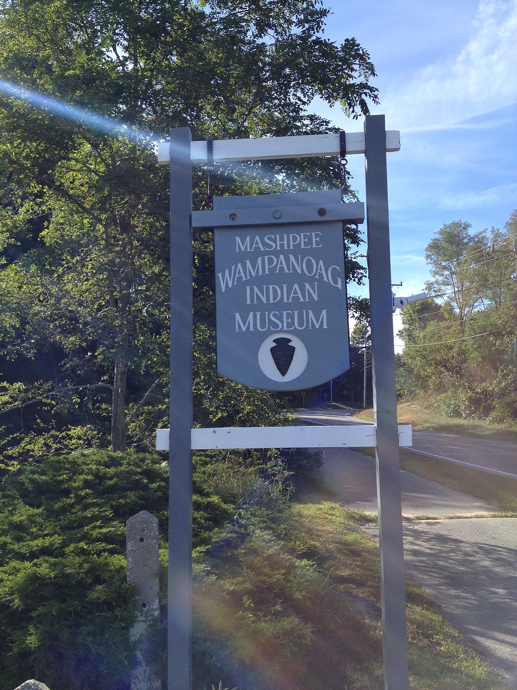 Signage of Mashpee Wampanoag Indian Museum