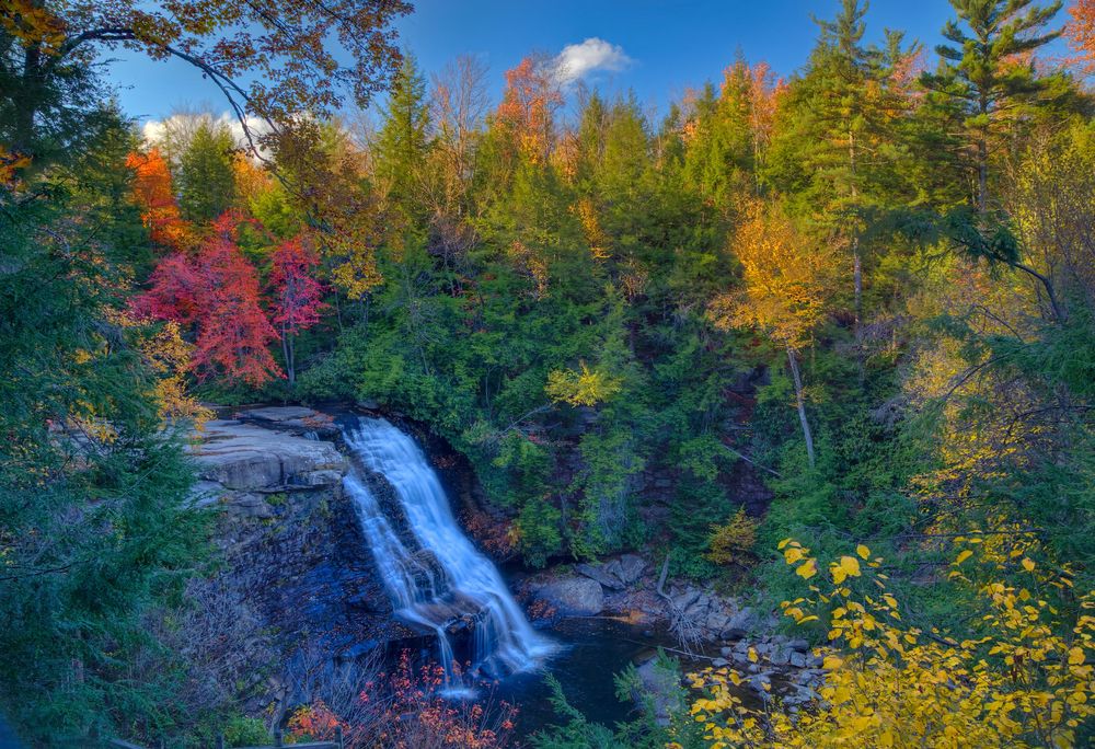 Gorgeous waterfall at Swallow Falls State Park