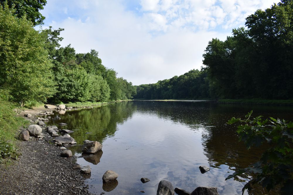 The waters of Wallkill River