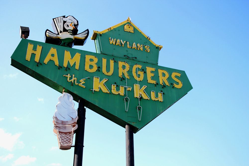 Signage of Waylan's Ku-Ku Burger