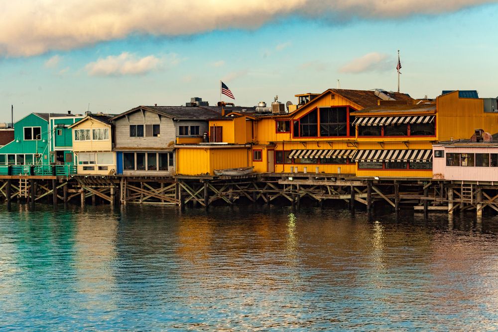 The buildings of Old Fisherman’s Wharf