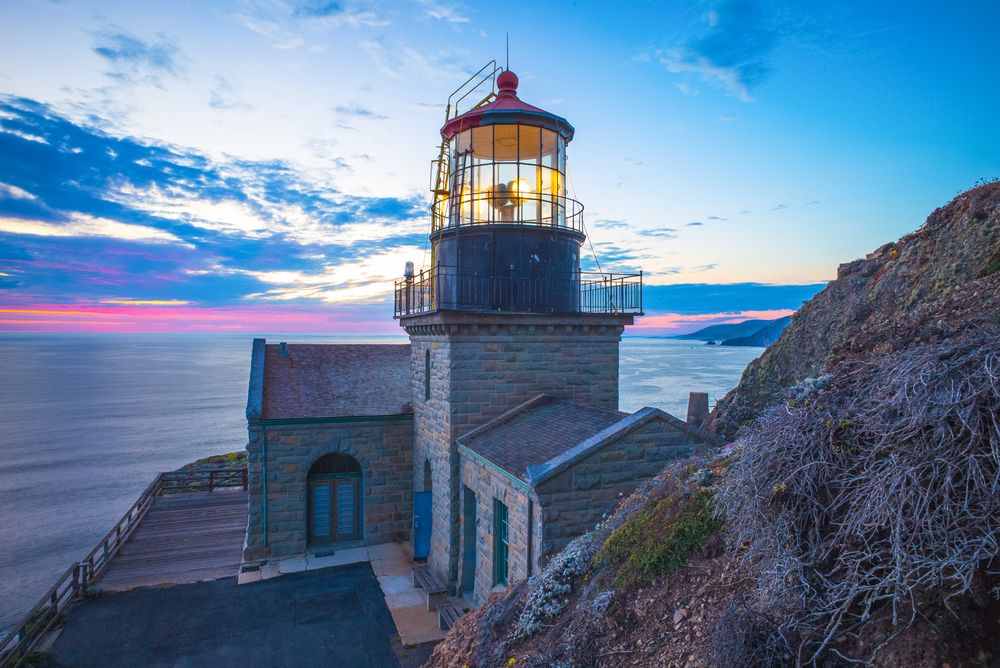 Scenic view of Point Sur Lightstation