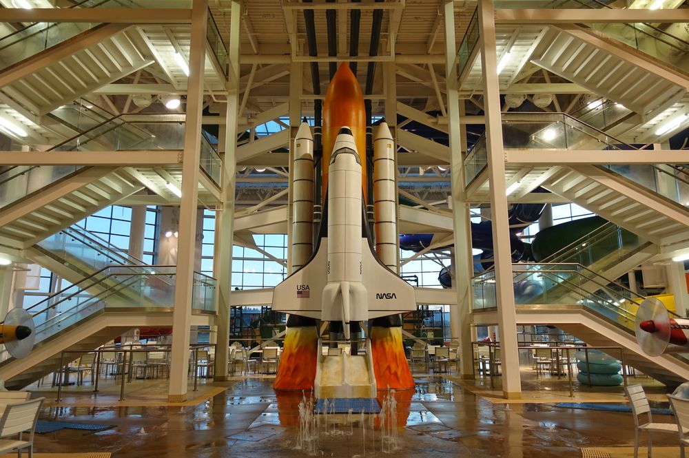 Interior of the Wings and Waves Waterpark