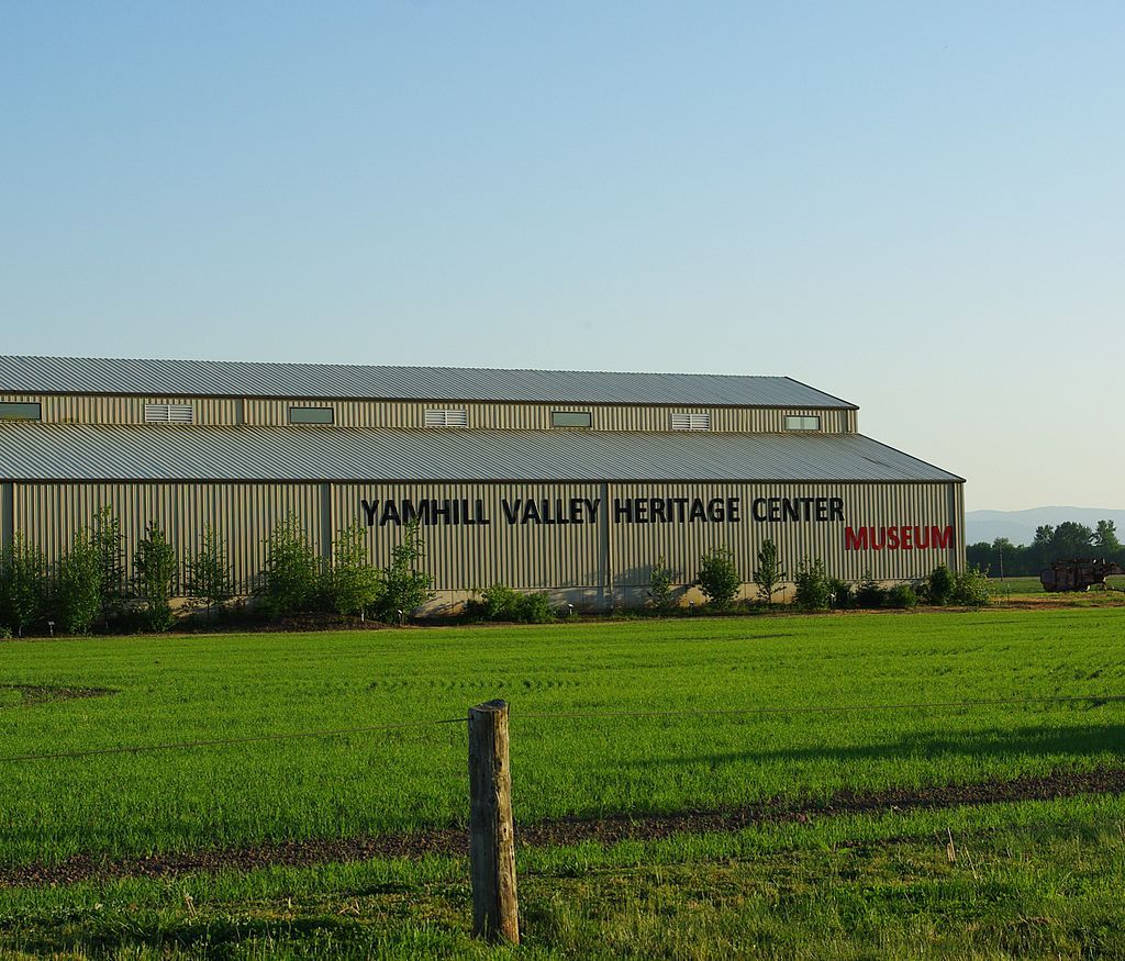 Exterior of Yamhill Valley Heritage Center museum