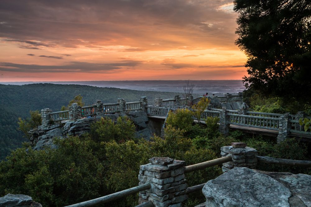 Viewing deck of Coopers Rock State Forest
