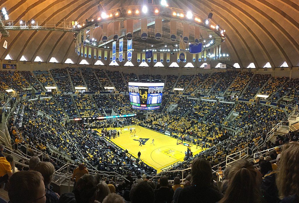 Interior of WVU Coliseum