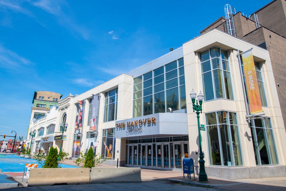Exterior of The Hanover Theatre and Conservatory for the Performing Arts