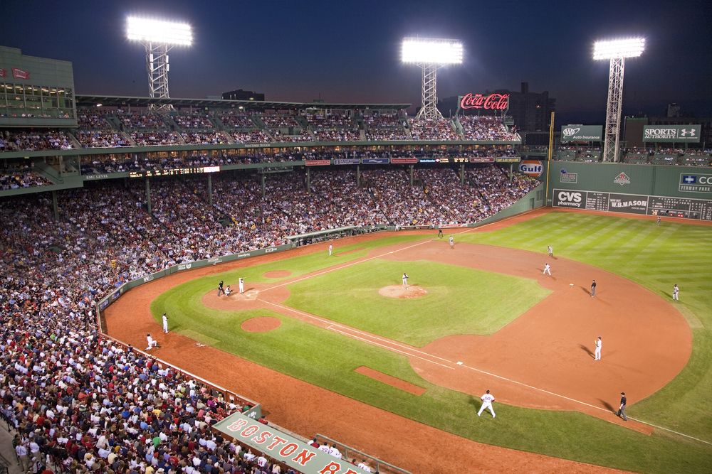 The field of Fenway Park