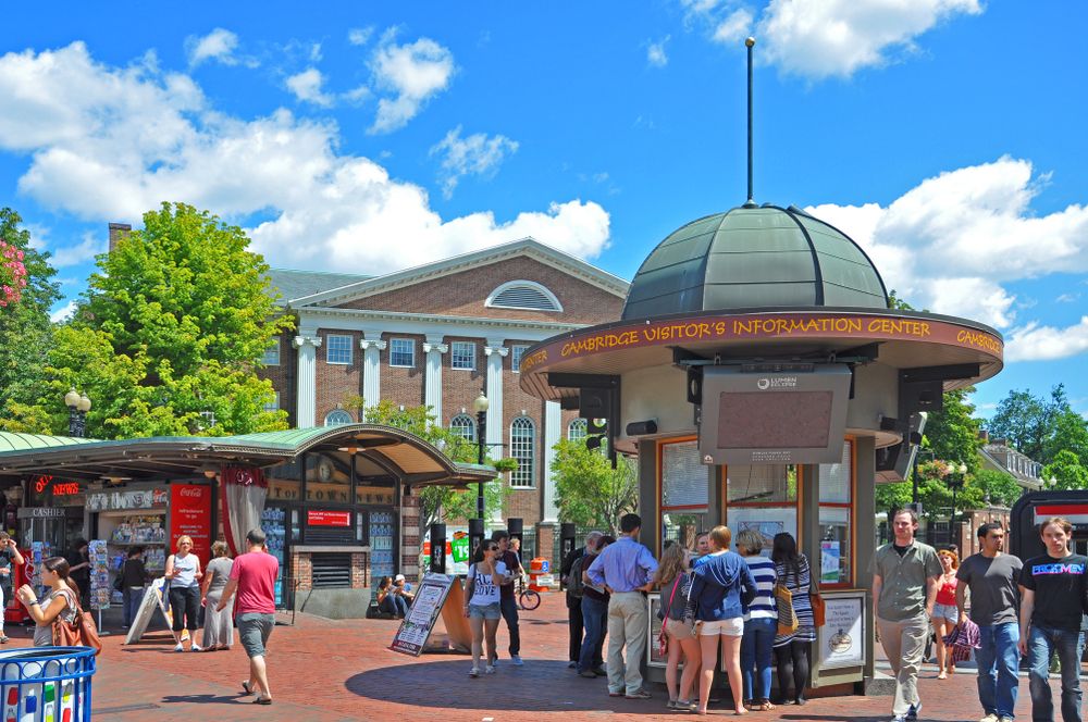 People at Harvard Square