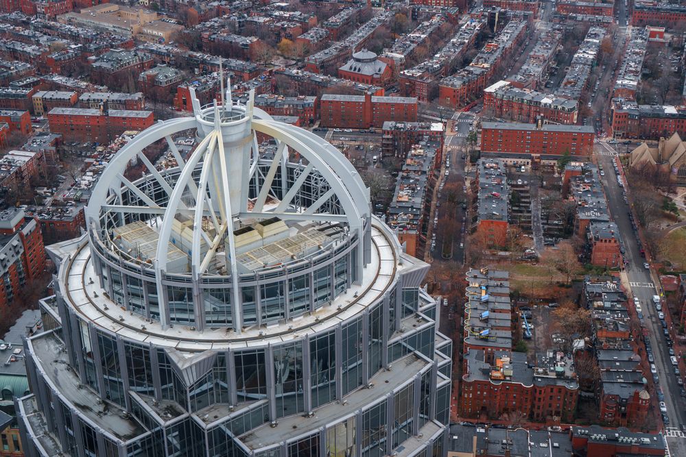 Aerial view of the Skywalk Observatory