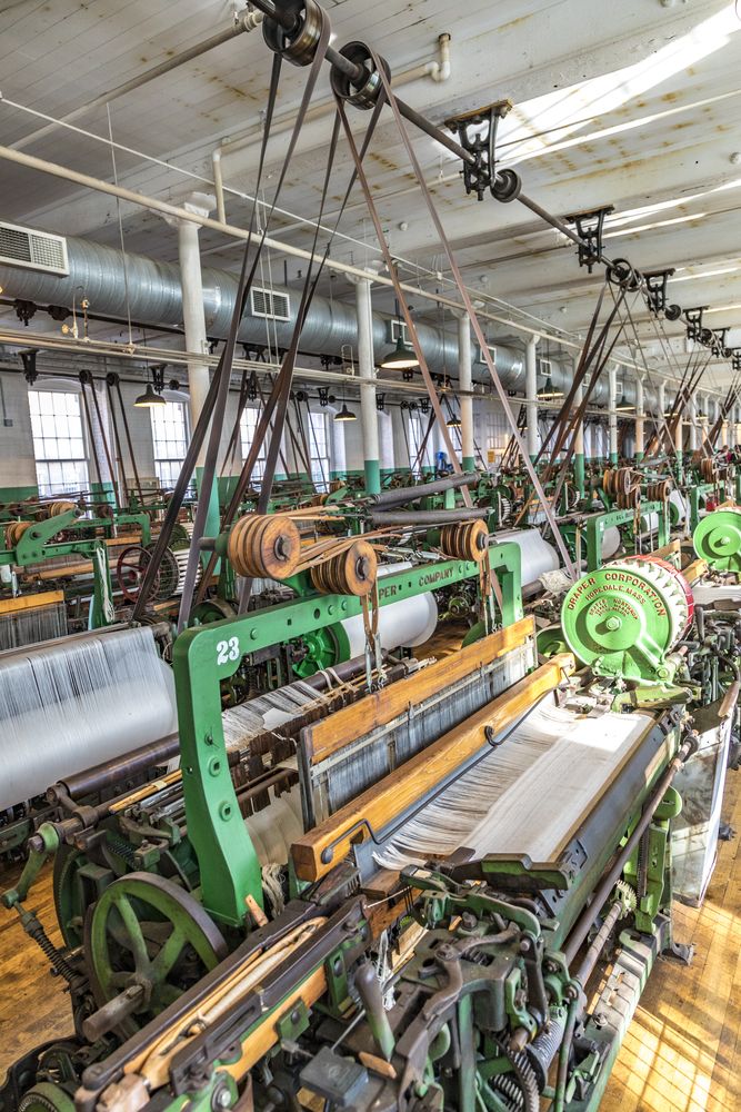 Machines in the Boott Cotton Mills Museum